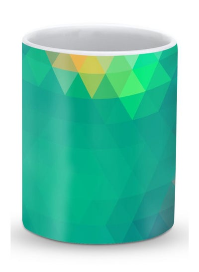 Buy Premium Emerald Prism Designer Mug Green/Yellow in UAE