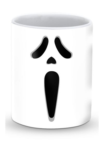 Buy Premium Scream Designer Mug White/Black in UAE