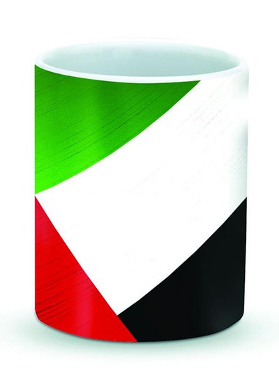 Buy Premium Flag Of UAE Designer Mug Green/Red/Black in UAE