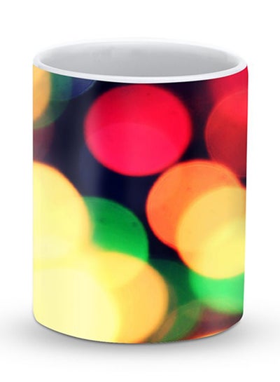 Buy Premium City Lights Designer Mug Yellow/Red/Black in UAE