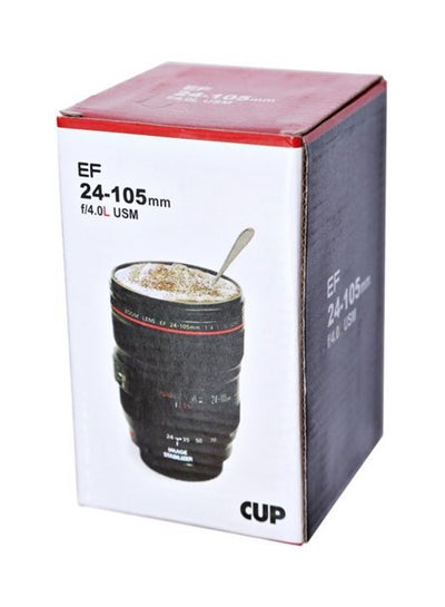 Buy Camera Lens Shaped Coffee Mug Black in UAE