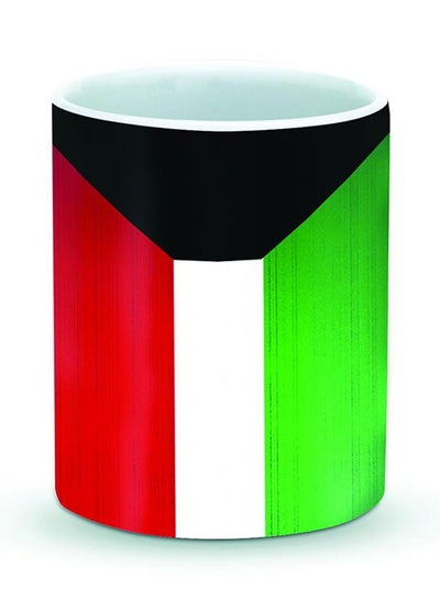 Buy Premium Flag Of Kuwait Designer Mug Multicolour in UAE