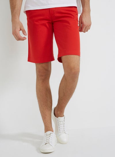 Buy Twill Shorts Red in UAE