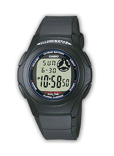 Buy Men's Water Resistant Digital Watch F-200W-2A - 40 mm - Black in Saudi Arabia