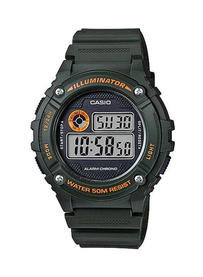 Buy Men's Water Resistant Digital Watch W-216H-3B - 46 mm - Green in Saudi Arabia