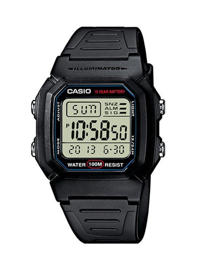 Buy Men's Water Resistant Digital Watch W-800H-1A - 37 mm - Black in Saudi Arabia