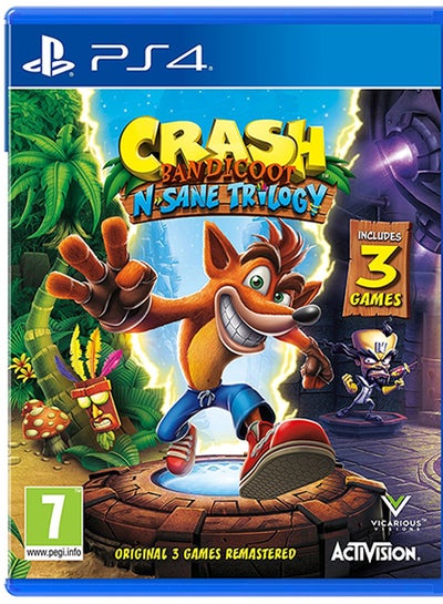 اشتري لعبة الفيديو "Crash Bandicoot : N Sane Trilogy" (إصدار عالمي) - مغامرة - بلاي ستيشن 4 (PS4) في السعودية