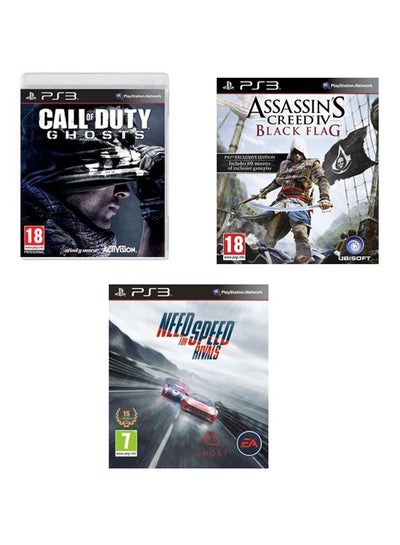 4 SONY PS3 GAMES CALL OF DUTY BLACK OPS MODERN WARFARE 2 & 4 & ASSASSINS  CREED 3