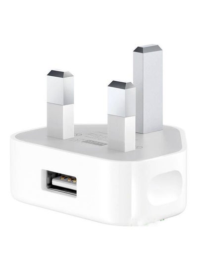 Buy 3 Pin Wall Mounted Charging Adapter White in Egypt