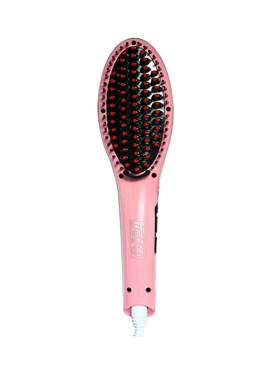 Buy Hair Straightener Brush Pink/Black/Red 500grams in Saudi Arabia