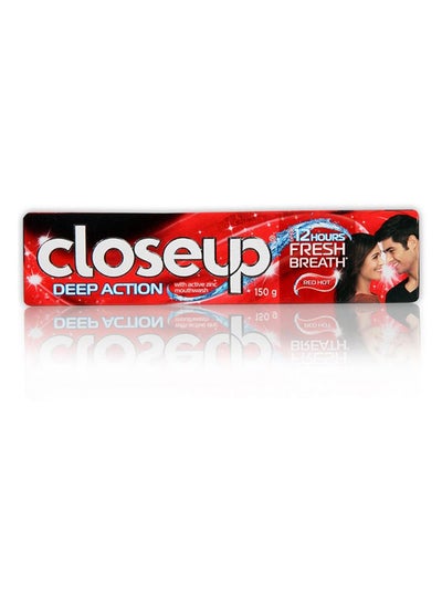 Buy 2-Piece Deep Fresh Breath Toothpaste Set Red 120ml in UAE