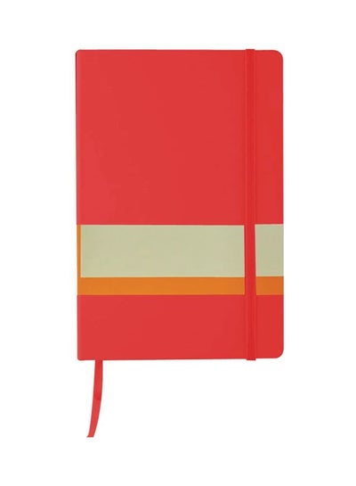 Buy HardCover A5 Ruled Notebook Red in UAE