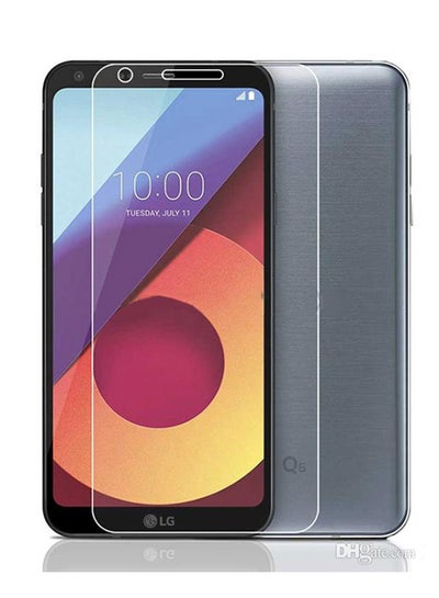 Buy Tempered Glass Screen Protector For LG Q6 Clear in UAE