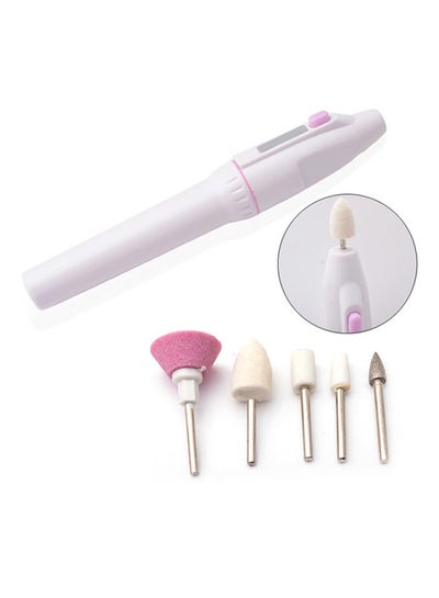 Buy Electric Nail Art Manicure And Pedicure Grooming Kit Purple in UAE
