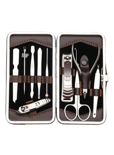 Buy 12-Piece Manicure Set Silver in Saudi Arabia