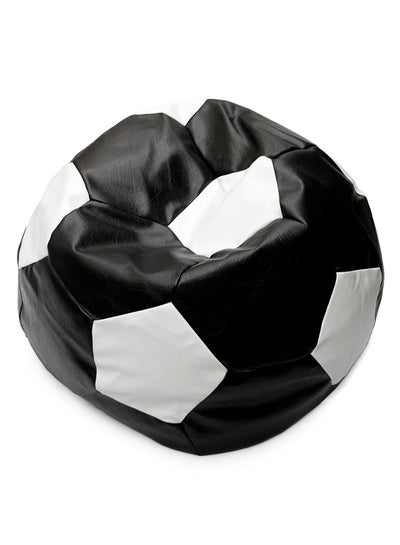 Buy Football Bean Bag Black/White 80x80x50centimeter in UAE