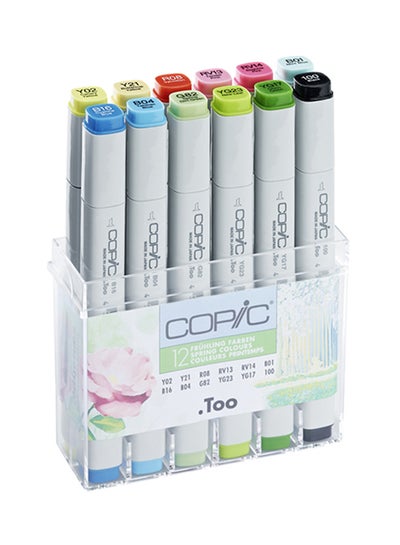 Set Of 12 Spring Marker Multicolour price in Saudi Arabia | Noon Saudi ...