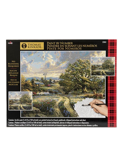 Plaid Paint By Number Thomas Kinkade Country Living Painting Craft