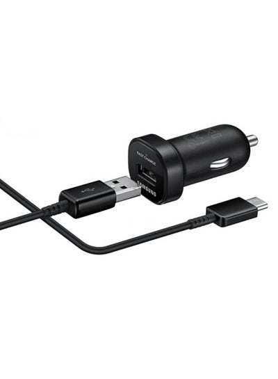 Buy Mini Fast Car Charger With Cable Black in Saudi Arabia