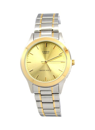 Buy Women's Water Resistant Analog Watch LTP-1128G-9A - 33 mm - Silver/Gold in Saudi Arabia