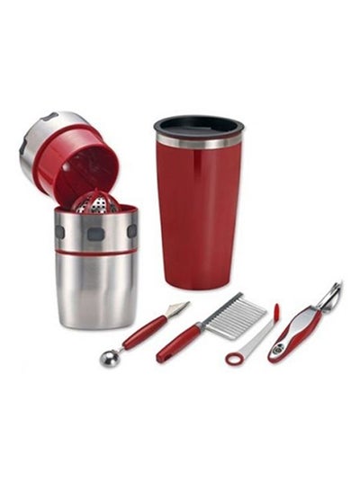 Buy Pro V Juicer 500ml 2.7243E+12 Silver/Red in Saudi Arabia