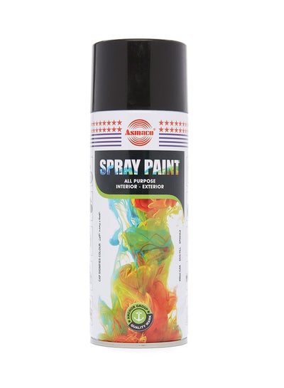 Buy High Pigmented Spray Paint Bottle Black in UAE