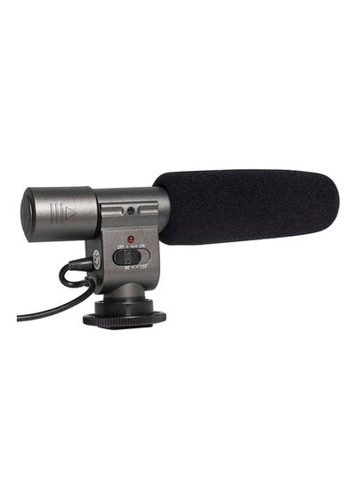 Buy Professional Stereo Shotgun Microphone Black in Saudi Arabia