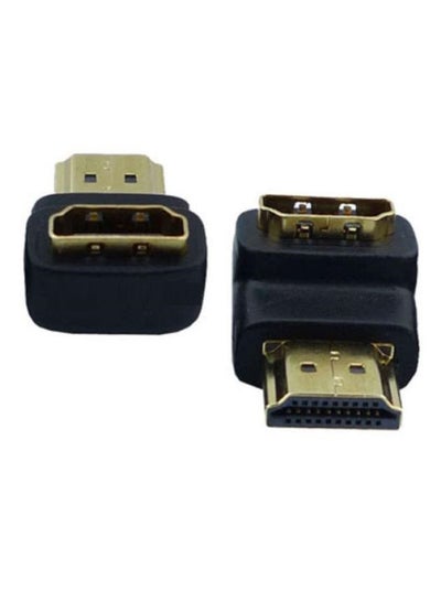Buy HDMI Male To HDMI Female Adapter Black in Saudi Arabia