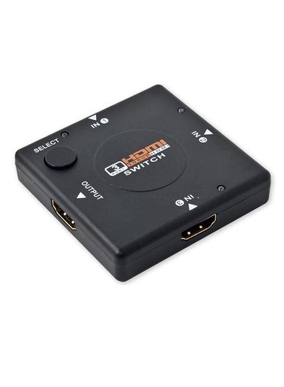 Buy Mini 3 Port HDMI Switch Splitter Adapter Black in Saudi Arabia
