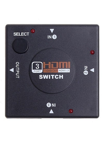 Buy Mini 3 Port HDMI Switch Splitter For HDTV 1080P Video Black in Egypt