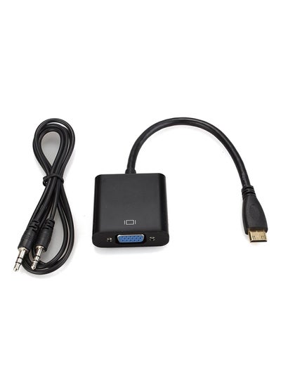 Buy HDMI Male To VGA Female Video Cable Adapter Black in Egypt