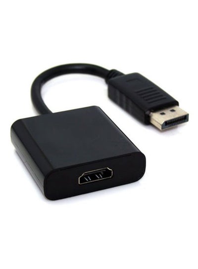 اشتري مهايئ DP ذكر إلى HDMI أنثى أسود في الامارات