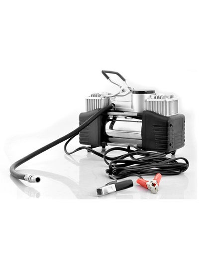 Buy 12V 150 PSI 2 Cylinder Tyre Air Compressor Inflator Pump in UAE