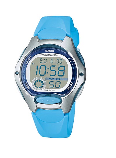 Buy Men's Resin Quartz Digital Watch LW-200-2BVDF - 35 mm - Light Blue in Saudi Arabia