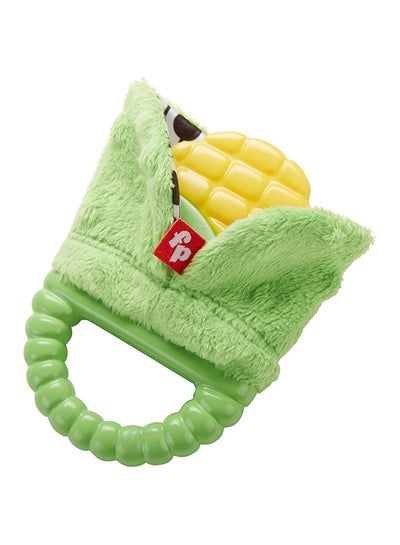 Buy Sweet Corn Teether, 0+ - Green/Yellow in UAE
