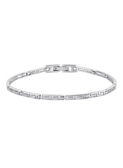 Silver-Plated Love Charm Bracelet