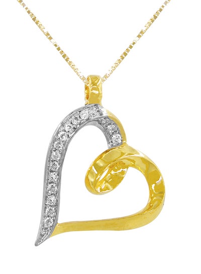 Twisted hot sale heart necklace