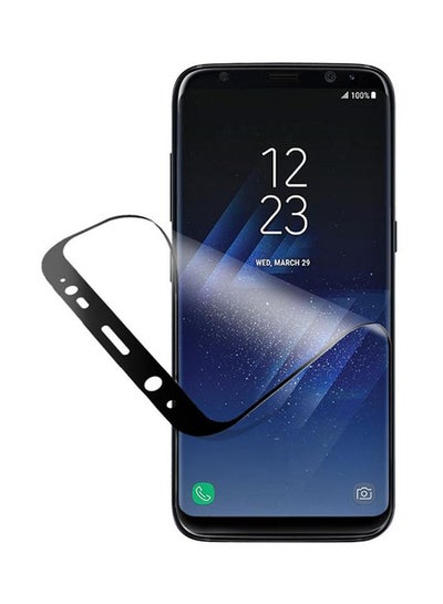 Buy Soft PET 3D Full Curved Screen Protector For Samsung Galaxy S8 Black/Clear in Egypt
