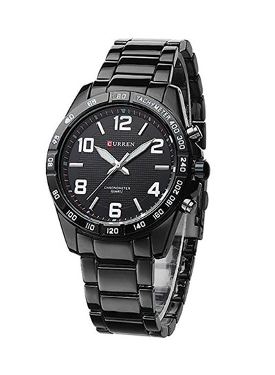 Buy Men's Waterproof Analog Wrist Watch 8107 - 41 mm -Black in UAE