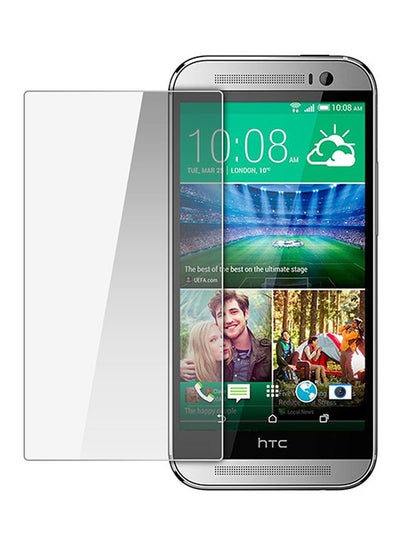 Buy HD Tempered Glass Screen Protector For HTC One M8 Clear in UAE