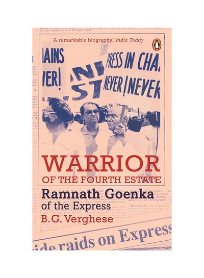 Buy Warrior Of The Fourth Estate - Paperback English by B.G. Verghese in UAE