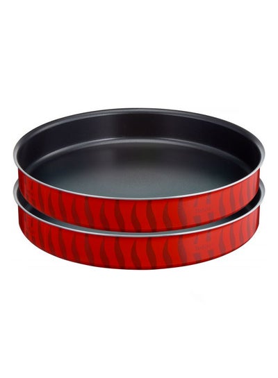 Buy New Tempo Oven Dish Kebbe Set Red 34/38cm in Saudi Arabia