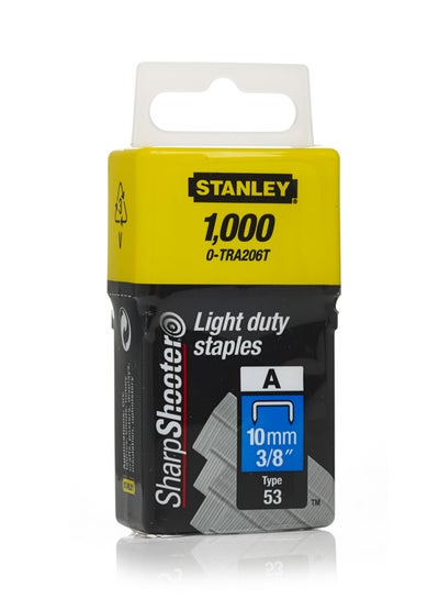 Stanley TRA206T Light Duty Staples 3/8" 1000/Pack 