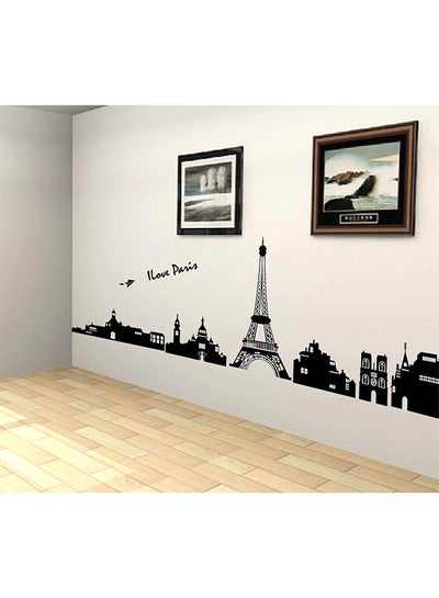 Buy I Love Paris Wall Stickers Home Decoration Diy Removable Wall Decals For Living Room Bedroom Medium Sta-116 Black 50x70cm in UAE