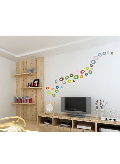 اشتري Colourful Pebble Trail Wall Decal متعدد الألوان 50x70 سنتيمتر في الامارات