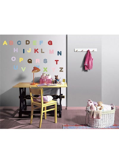 Buy Design Alphabets Wall Stickers Home Decoration Diy Removable Wall Decals For Living Room Bedroom Medium Sta-172 Multicolour 50x70cm in UAE