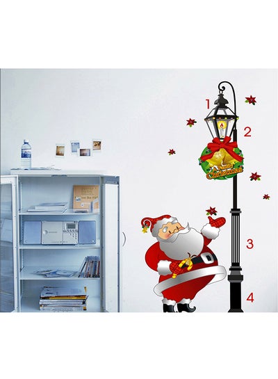 اشتري Christmas Santa Claus With Lamp Wall Decal متعدد الألوان 50x70 سنتيمتر في الامارات