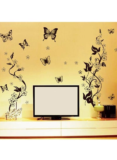 Buy Butterfly Contrast Wall Stickers Home Decoration Diy Removable Wall Decals For Living Room Bedroom Large  Sta-181 Black 60x90cm in UAE