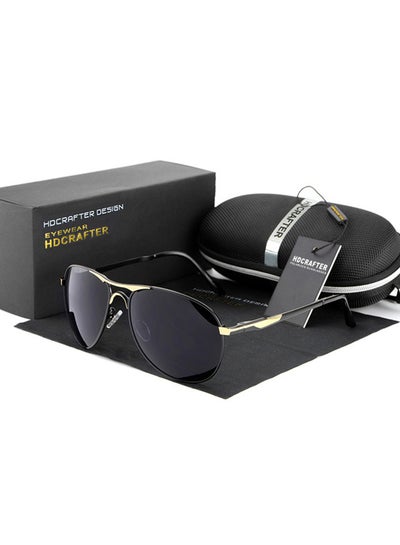 Buy Men's Full Rim Polarized UV400 Aviator Frame Sunglasses - Lens Size: 60 mm in UAE