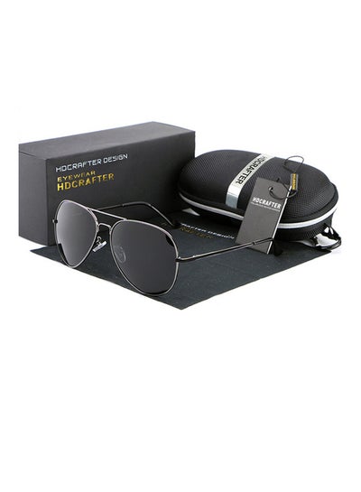 Buy Men's Full Rim Polarized UV400 Aviator Frame Sunglasses - Lens Size: 61 mm in Saudi Arabia